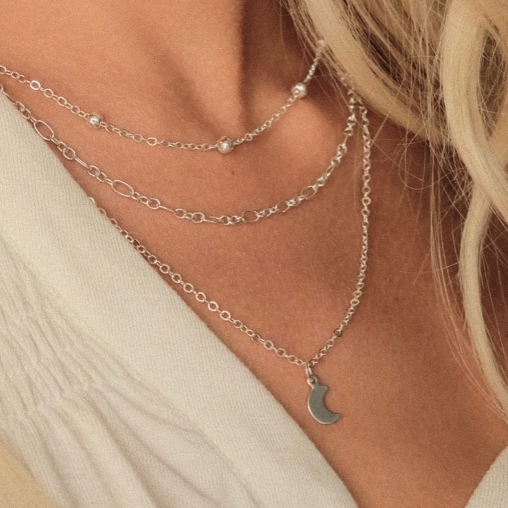 Moon Pendant Necklace
